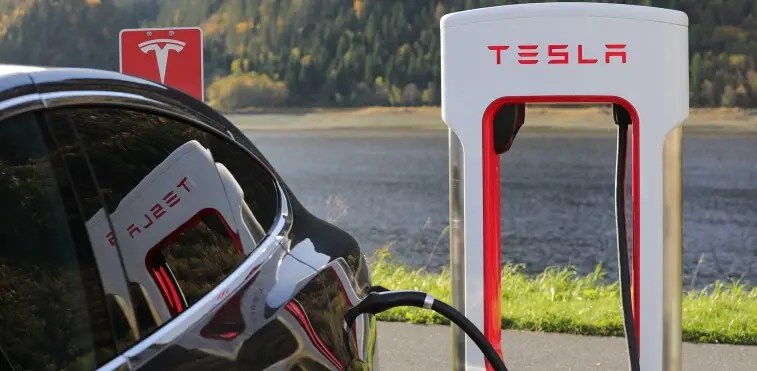 Tesla | Electric vehicle behing charged